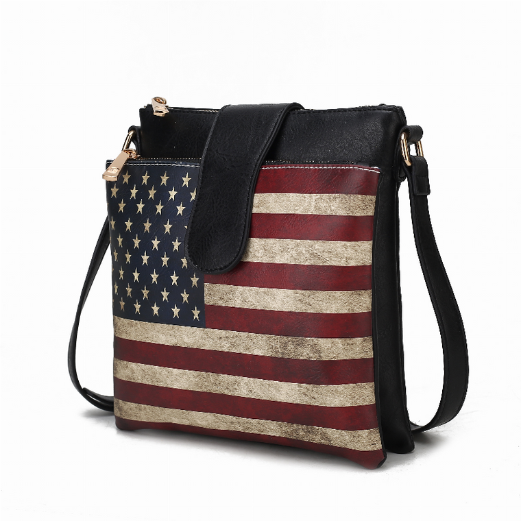 Josephine Vegan Leather Women's FLAG Crossbody Bag