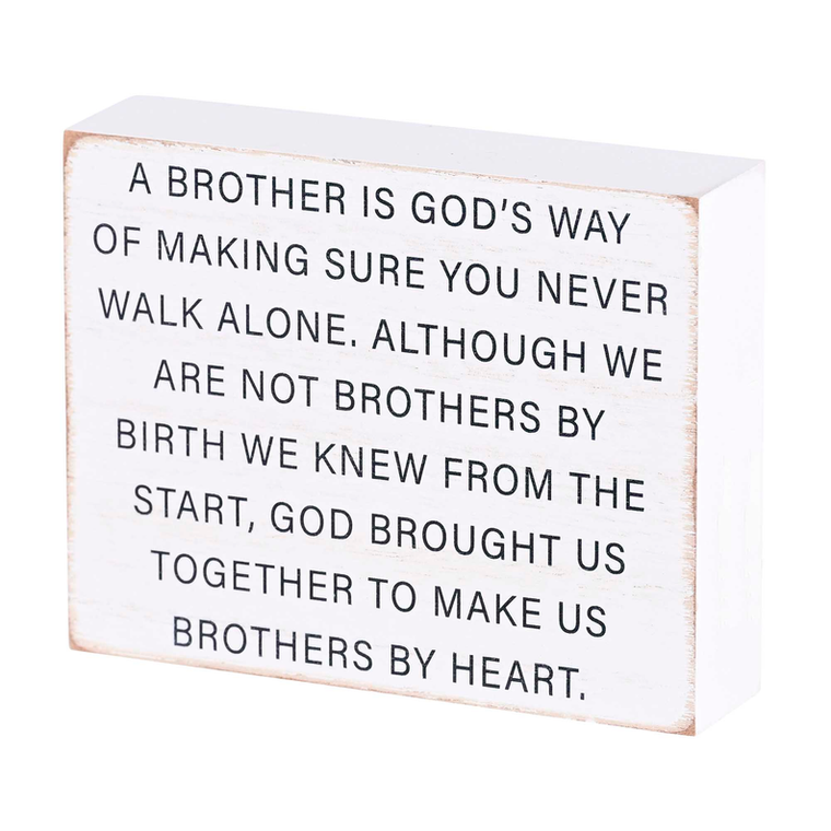 Tabletop Plaque Brothers In Christ 4x3