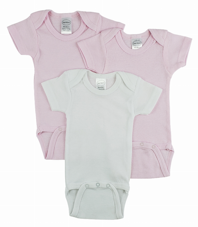Bambini Short Sleeve One Piece 3 Pack