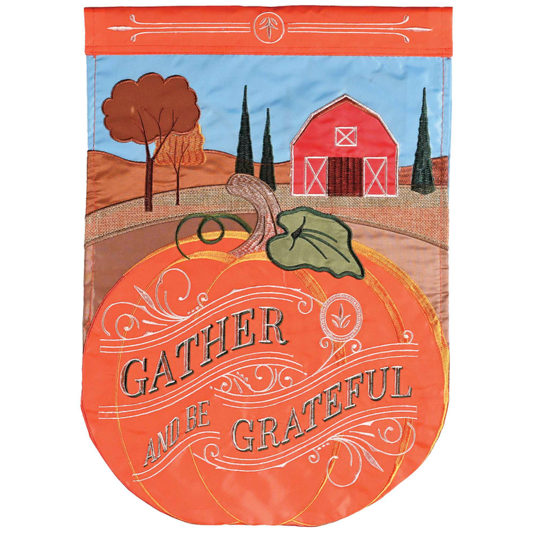 Flag Gather And Be Grateful 29x42