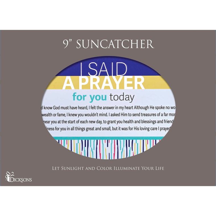 Suncatcher I Said A Prayer For You 8x5