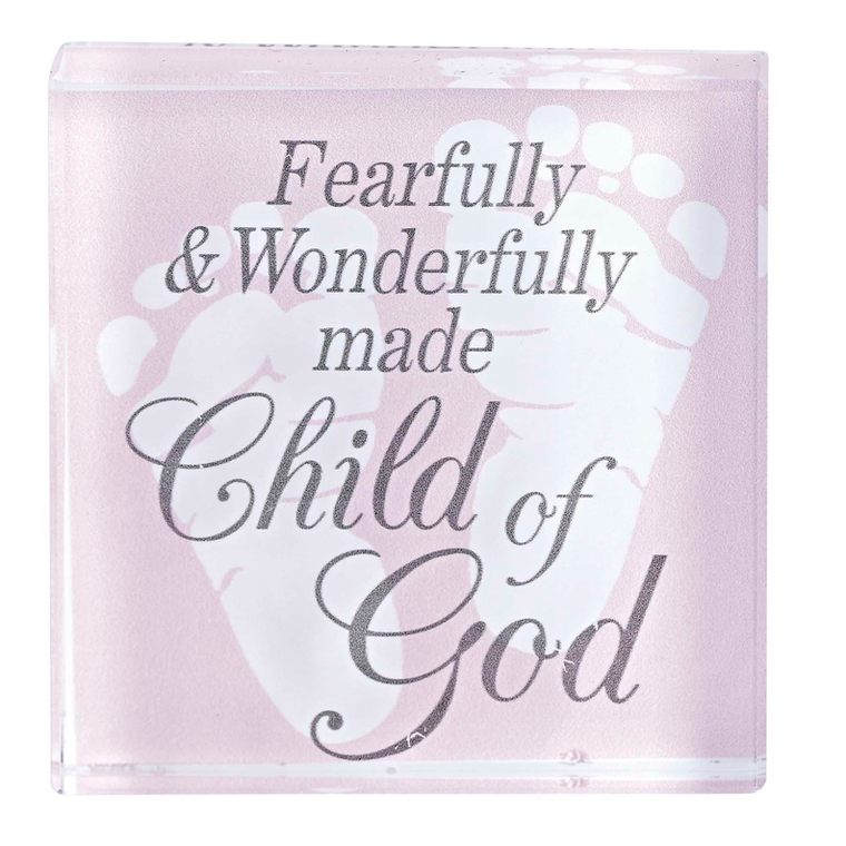 Tabletop Glass Baby Pink Child Of God