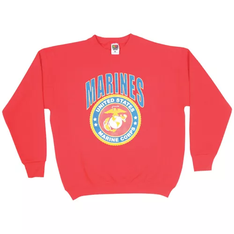 Marines Insignia Sweatshirt Red