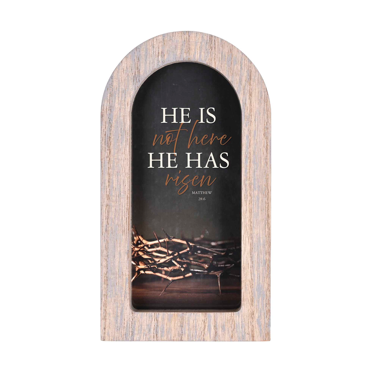 Framed Arch Crown He Is Not Gray 5x8