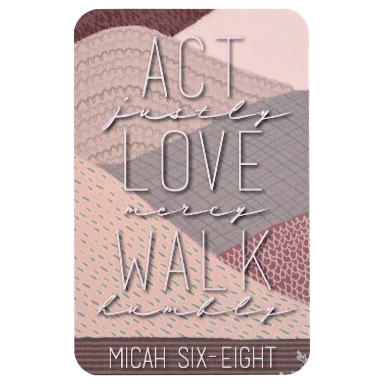Pocketcard Act Justly Micah 6:8