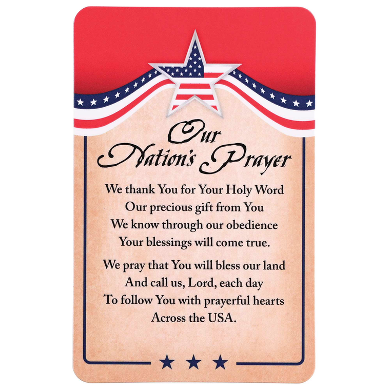 Pocketcard Patriotic Our Nations Prayer