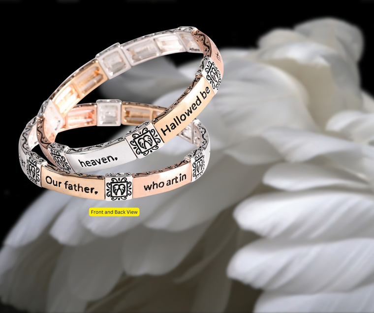 Bracelet Lords Prayer Tile Stretch