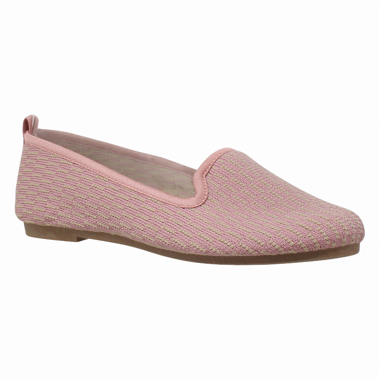 SOBEYO Womens Flat Shoes Sweater Soft Rubber Sole Slip On Casual Shoes