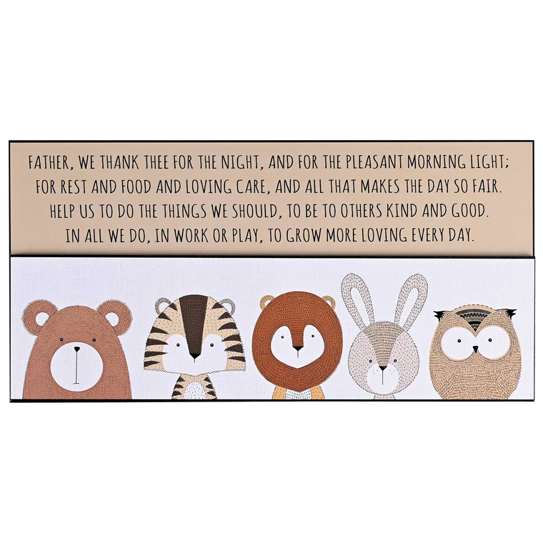 Stacked Wall Nursery Father We Thank