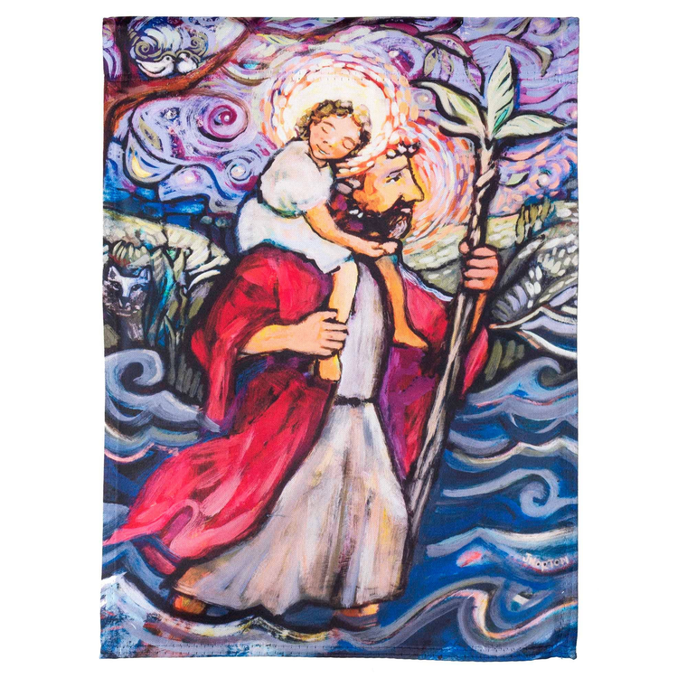 St. Christopher Polyester Garden Flag