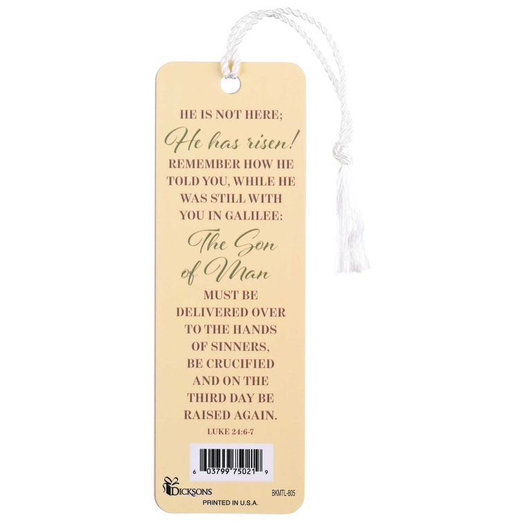Tassel Bookmark Floral He Is Risen Crown