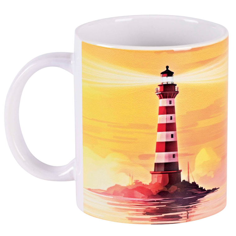 Mug Ceramic Lighthouse John 12:46 11oz