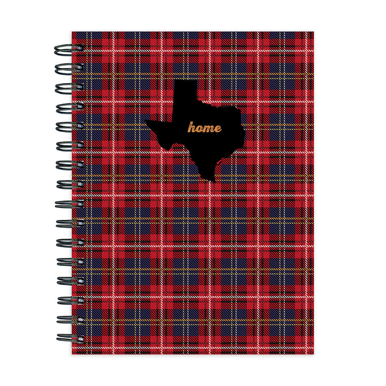 Texas Plaid Spiral Journal