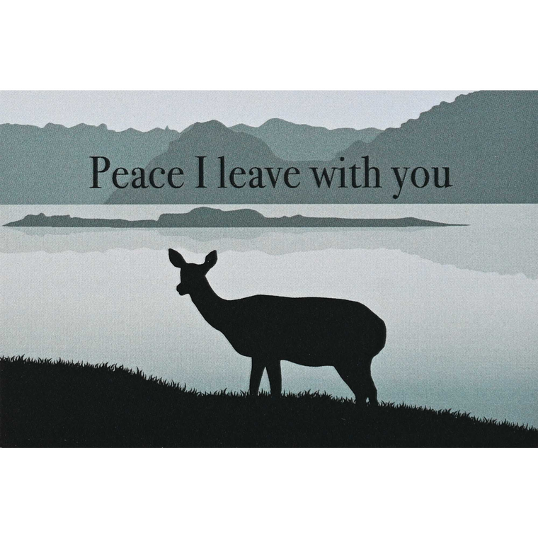 Itty Bitty Card Deer Peace I Leave With