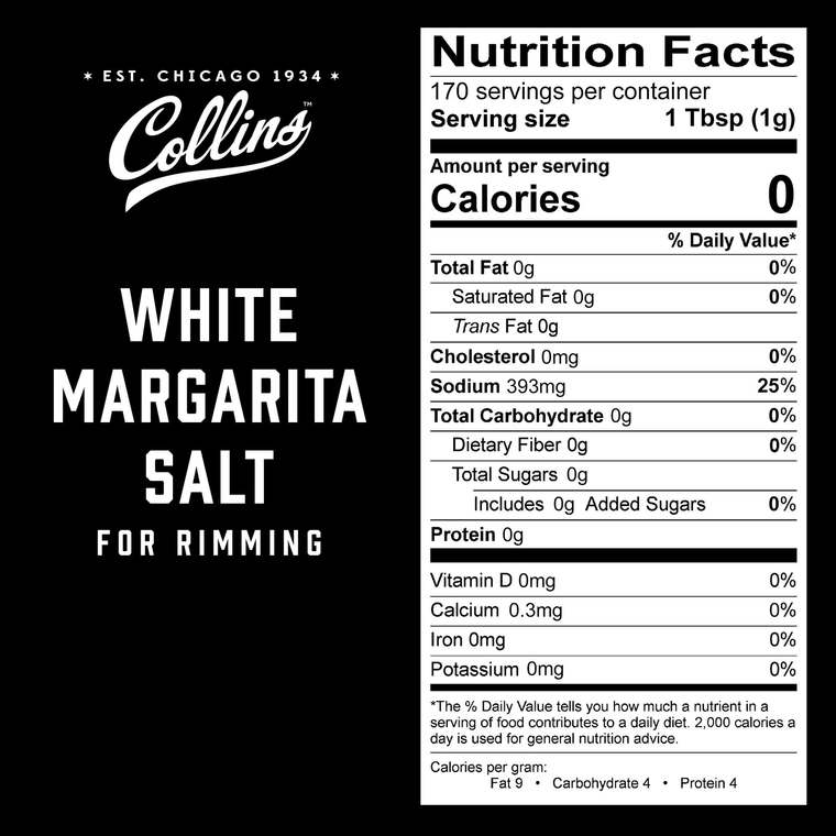 6 oz. White Margarita Salt by Collins