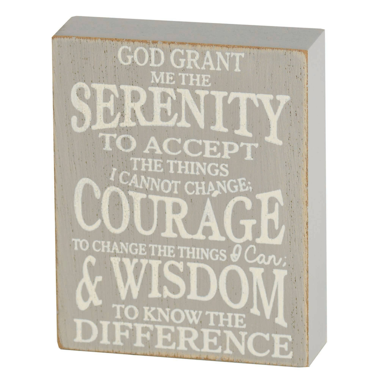 Serenity Prayer Tabletop Plock