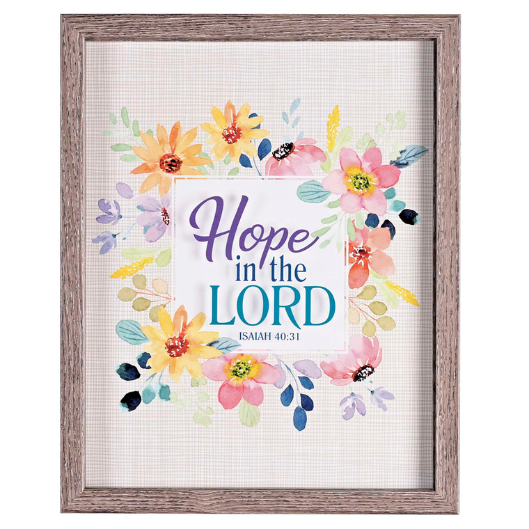 Framed Wall Art Hope In The Isa. 40:31