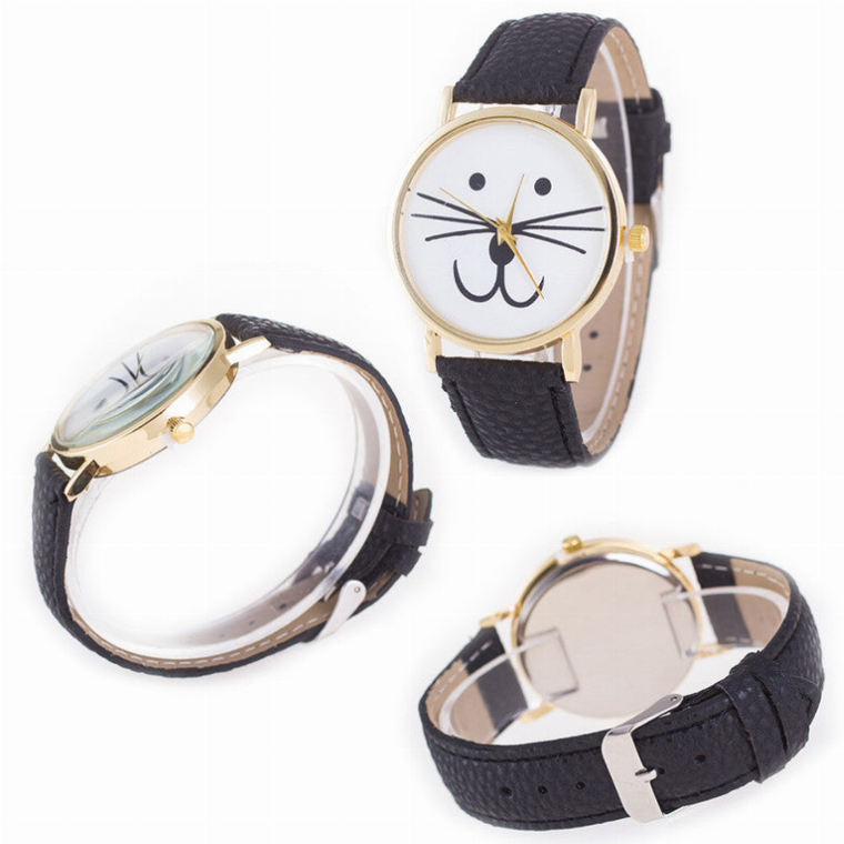 Mr. Whiskers Cat Watches 9 lives And 9 colors