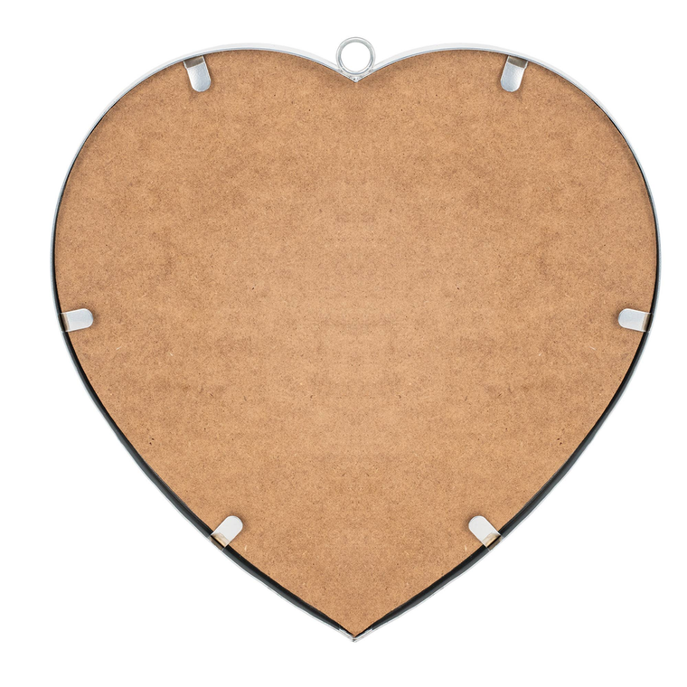 Heart Mirror Hello Love Med Silver