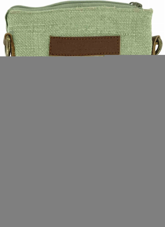 Two Tone Jute Crossbody