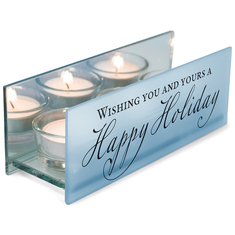 Tealight Wishing You&Yours Happy Holiday
