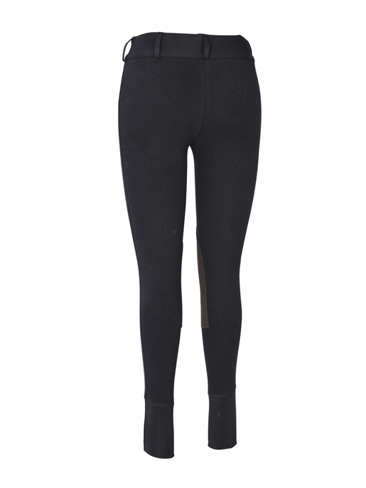 TuffRider Ladies Cotton Lowrise Wide Waistband Knee Patch Breeches
