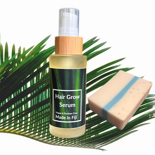 Vegan Handcrafted Face Bar & Hair Grow Serum