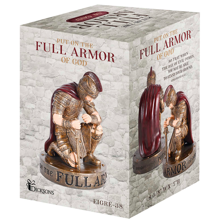Figurine Kneeling Full Armor Of God 7H
