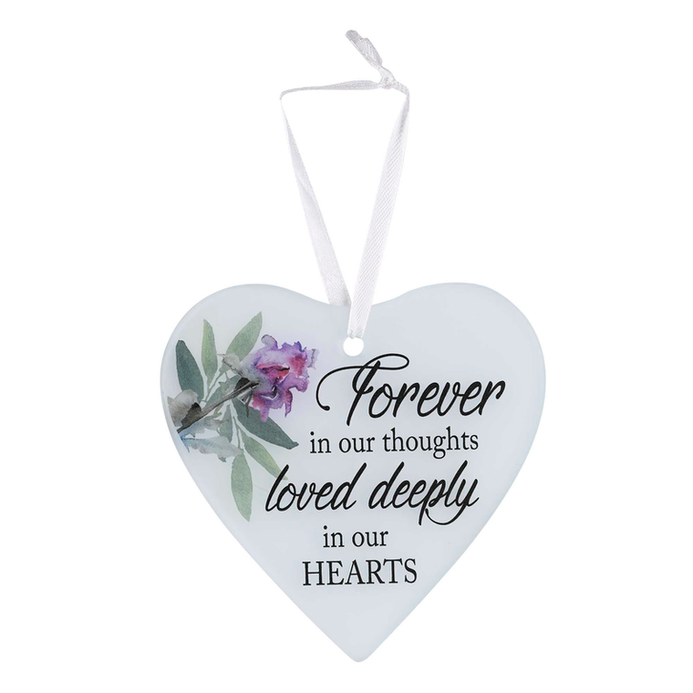 Glass Ornament Forever In Our Thoughts