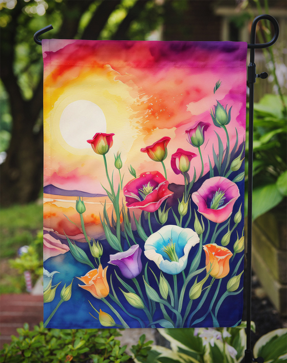 Lisianthus in Color Garden Flag