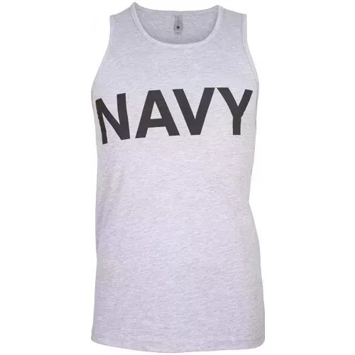 Mens Tank Top Grey - Navy