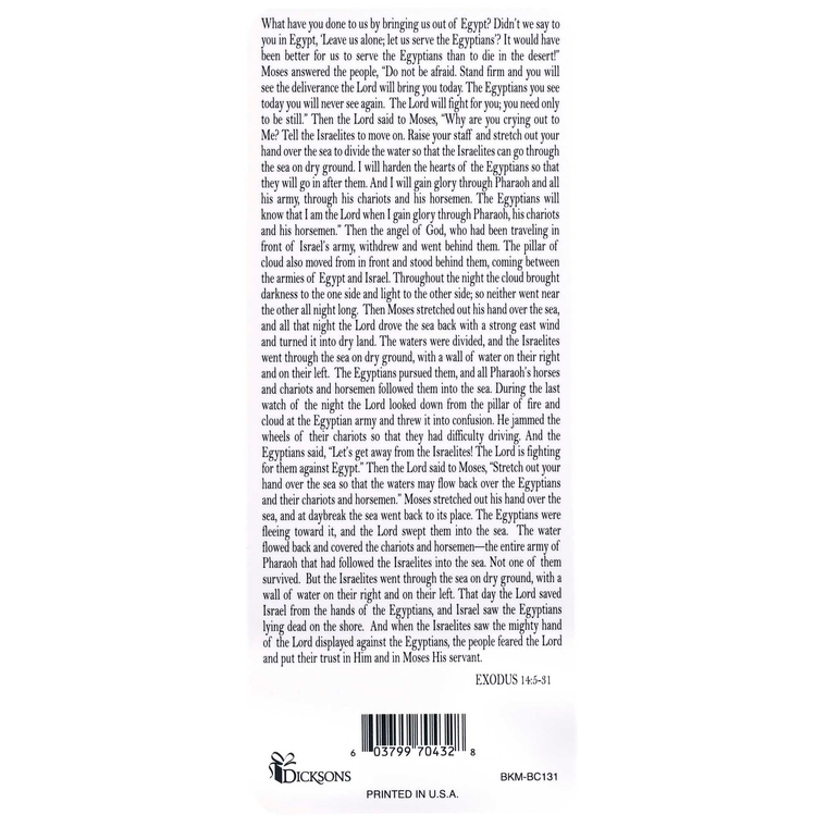 Bookcard Moses Parts The Red Sea