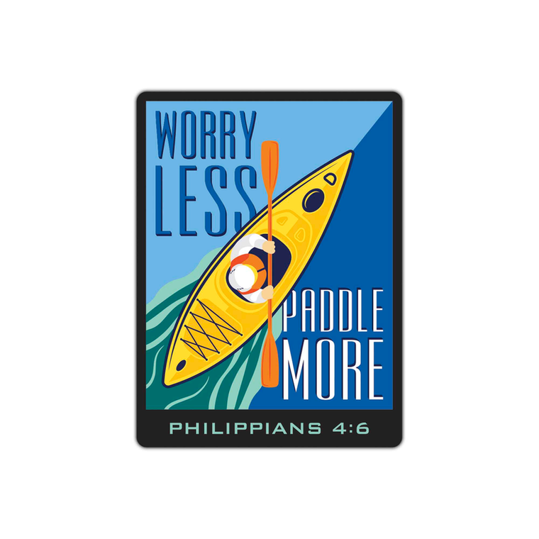Sticker Kayak Worry Less Phil. 4:6