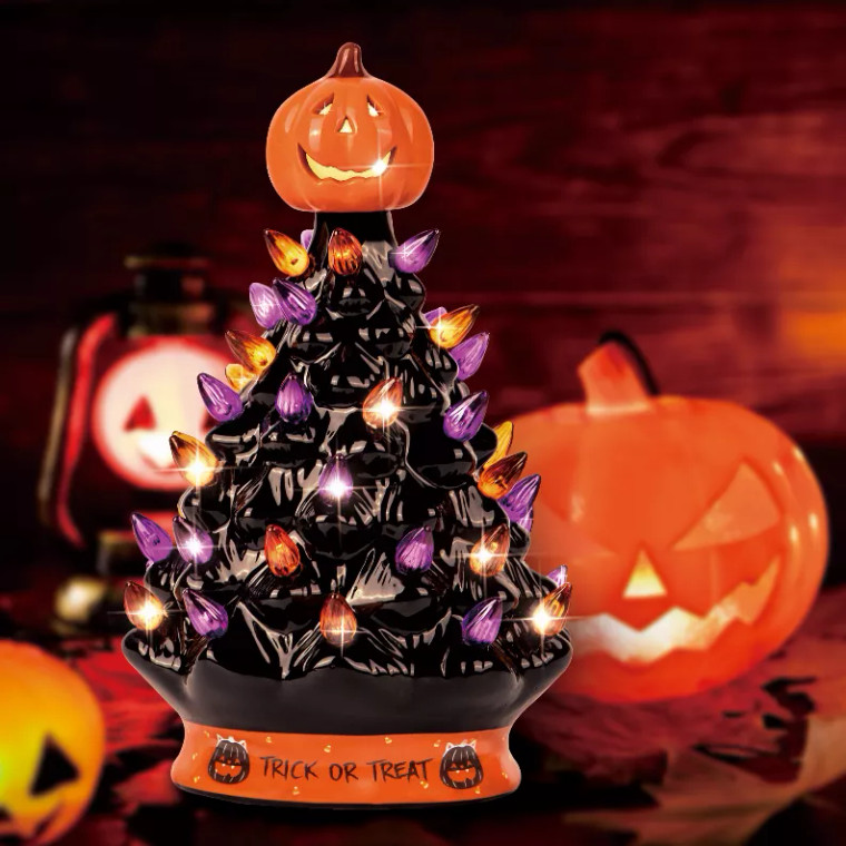 RJ Legend Ceramic Halloween Tree Decoration - For Indoor & Outdoor Use
