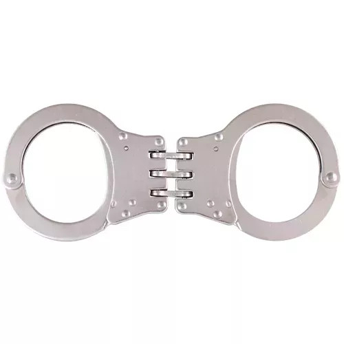 Detective Double-Lock Handcuffs With 3 Hinges