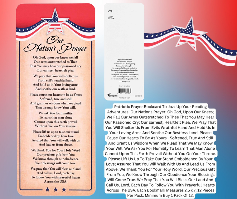 Bookcard Patriotic Our Nations Prayer