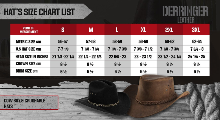 9237.00 - Premium Leather Cowboy Hat