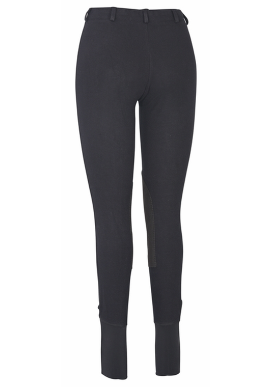 TuffRider Ladies Cotton Lowrise Pull-On Knee Patch Breeches