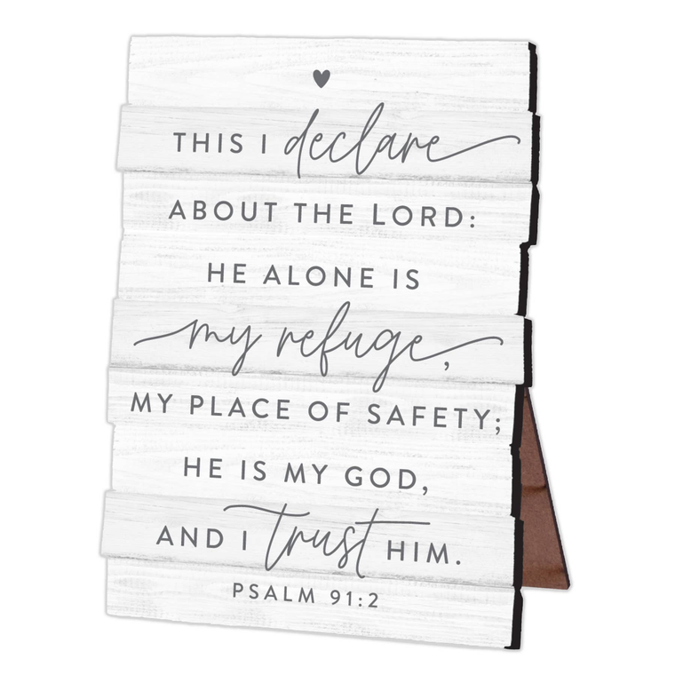 Plaque-Mdf-Dskt-Hold Onto Hope-My Refuge