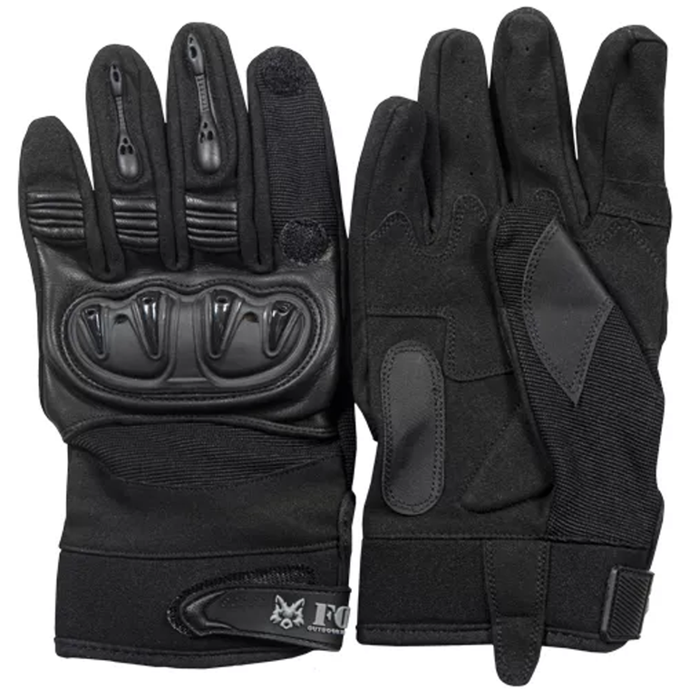 Clawed Hard Nuckle Shooter's Glove - Black