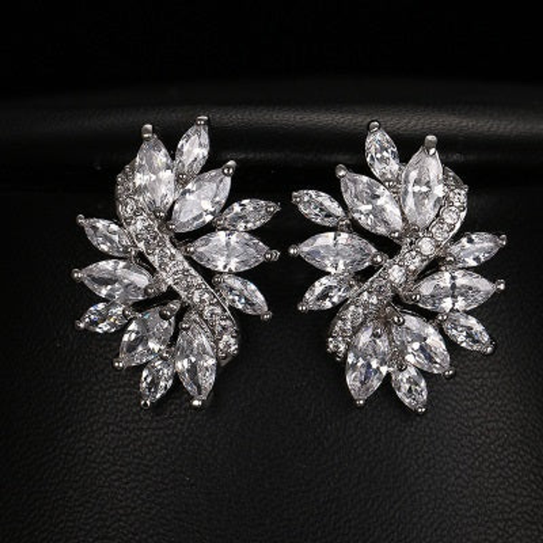 Marvelous Marquis Cut Statement Stud Earrings