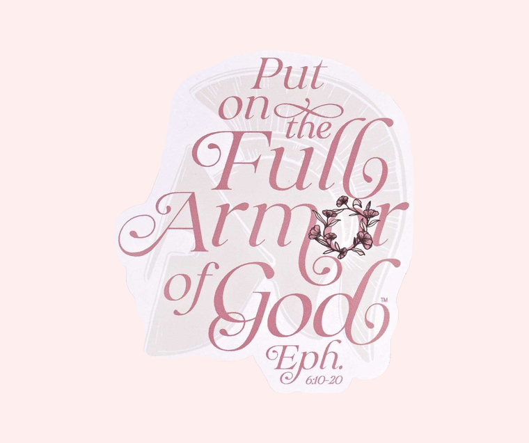 Sticker Helmet Put On The Full Armor