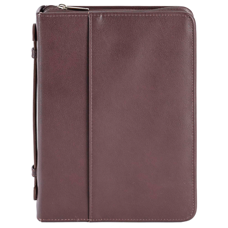 Bible Case Classic Faux Leather Brown XL