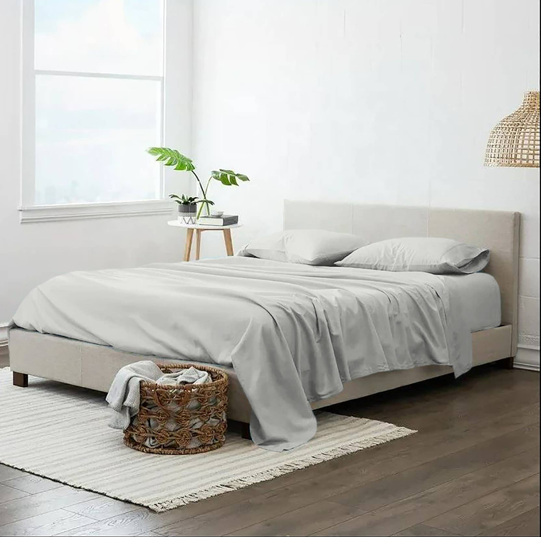 Black 200 Embroidery Soft Cozy Sheet Set Wrinkle Resistant