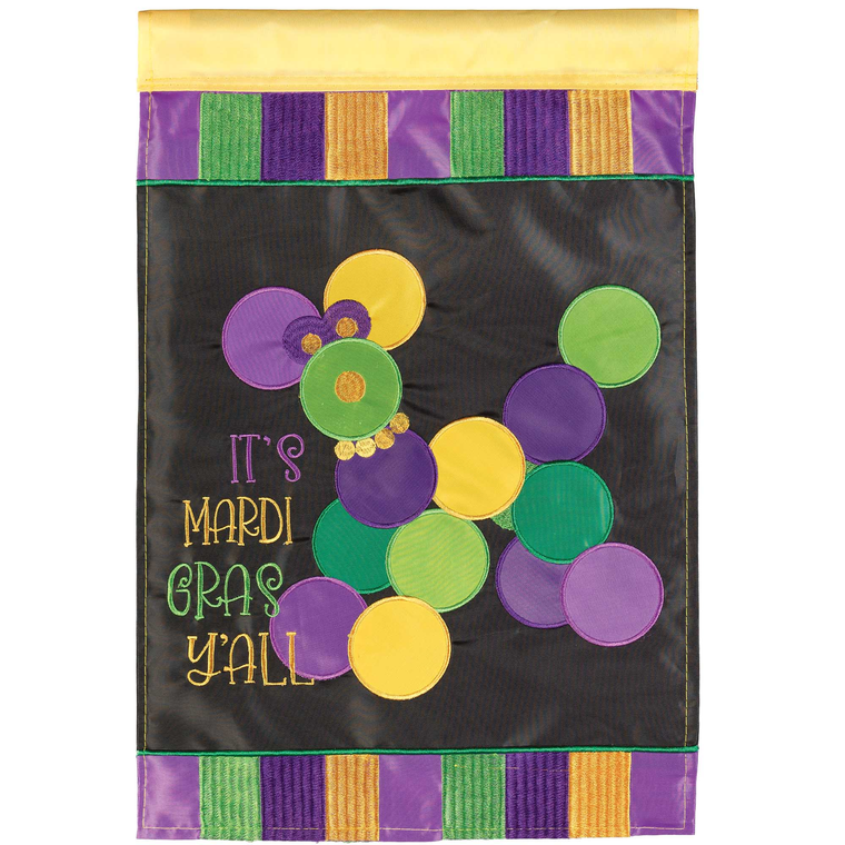 Flag Mardi Gras Bead Dog Polyester 29x42
