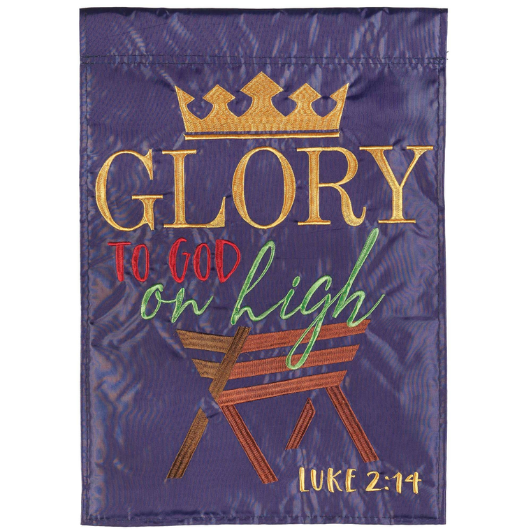 Glory To God Flag Poly Garden