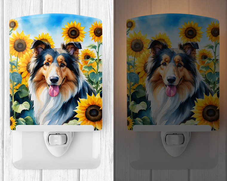 Collie Ceramic Night Light