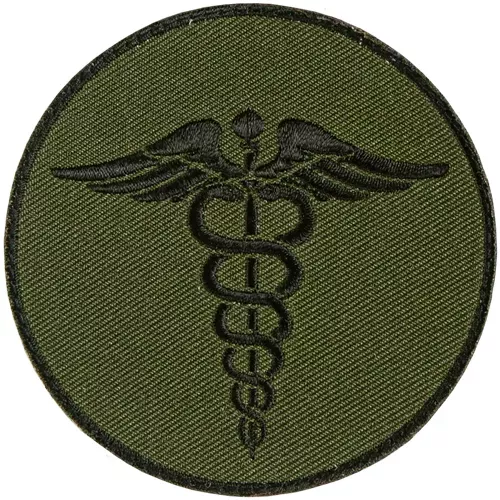 EMS Round Patch - Olive Drab - 6 Pack