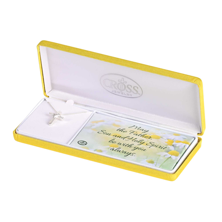 Necklace Trinity Cross Cubic Zirconia