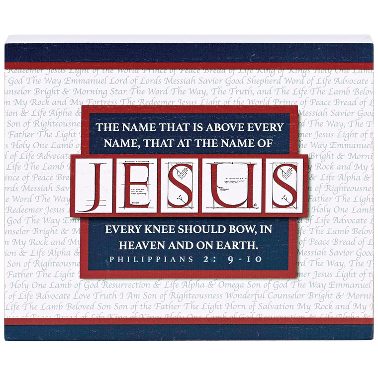 Tabletop Plaque Names Of Jesus